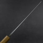 Nakiri White Steel #2 Polished Yaki Urushi Handle 165mm (6.5”)-[Musashi]-[Japanese-Kitchen-Knives]