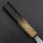Nakiri White Steel #2 Polished Yaki Urushi Handle 165mm (6.5”)-[Musashi]-[Japanese-Kitchen-Knives]