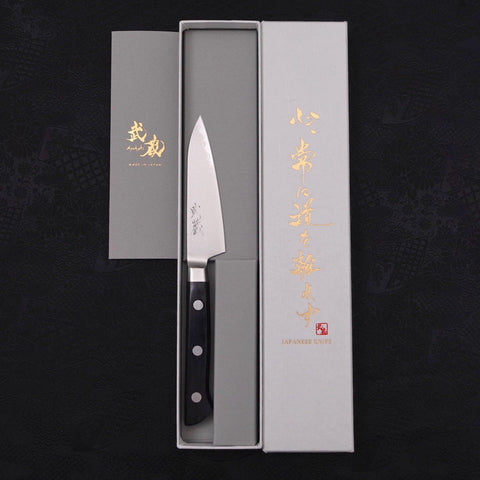 Paring knife VG-5 Damascus Western Handle 90mm (3.5”)-[Musashi]-[Japanese-Kitchen-Knives]