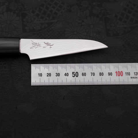 Peeling Knife VG-10 Damascus Cherry Handle 90mm (3.5”)-[Musashi]-[Japanese-Kitchen-Knives]