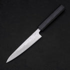 Petty AUS-10 Nashiji Damascus Dark-Blue Urushi Handle 135mm (5.3”)-[Musashi]-[Japanese-Kitchen-Knives]