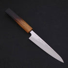 Petty AUS-10 Nashiji Damascus Yaki-Urushi Handle 135mm (5.3”)-[Musashi]-[Japanese-Kitchen-Knives]