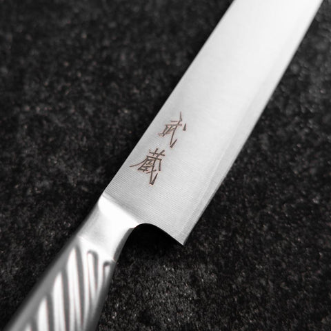 Petty AUS-10 Polished All-Stainless Handle 150mm (5.9”)-[Musashi]-[Japanese-Kitchen-Knives]