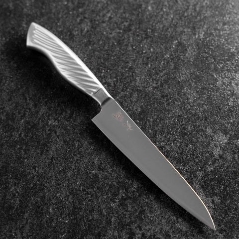 Petty AUS-10 Polished All-Stainless Handle 150mm (5.9”)-[Musashi]-[Japanese-Kitchen-Knives]