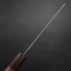 Petty AUS-10 Polished Nashiji Damascus Walnut Handle 135mm (5.3”)-[Musashi]-[Japanese-Kitchen-Knives]