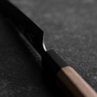 Petty AUS-10 Tsuchime Damascus Walnut Handle 150mm (5.9”)-[Musashi]-[Japanese-Kitchen-Knives]