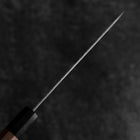 Petty AUS-10 Tsuchime Damascus Walnut Handle 150mm (5.9”)-[Musashi]-[Japanese-Kitchen-Knives]
