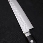 Petty AUS-10 Tsuchime Damascus Western Black Handle 135mm (5.3”)-[Musashi]-[Japanese-Kitchen-Knives]