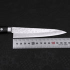Petty AUS-10 Tsuchime Damascus Western Black Handle 135mm (5.3”)-[Musashi]-[Japanese-Kitchen-Knives]