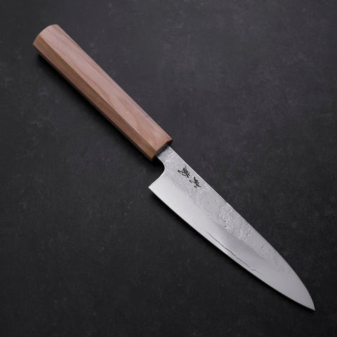 Petty AUS-8 Nashiji Olive Handle 120mm (4.7”)-[Musashi]-[Japanese-Kitchen-Knives]