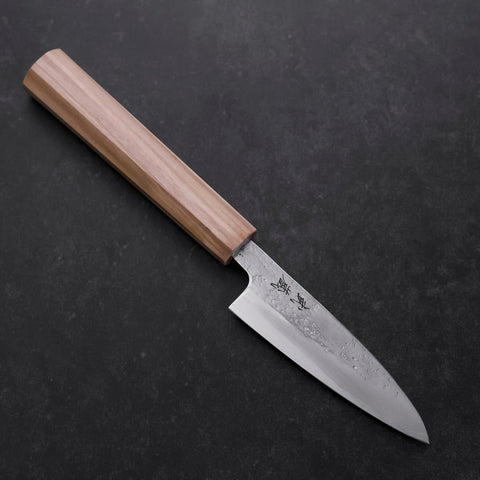Petty AUS-8 Nashiji Olive Handle 90mm (3.5”)-[Musashi]-[Japanese-Kitchen-Knives]