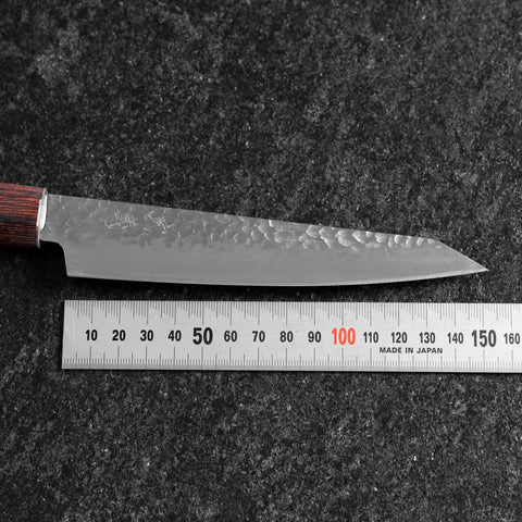 Petty AUS-8 Tsuchime Mahogany Handle 150mm (5.9”)-[Musashi]-[Japanese-Kitchen-Knives]