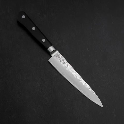 Petty AUS-8 Tsuchime Western Black Handle 135mm (5.3”)-[Musashi]-[Japanese-Kitchen-Knives]
