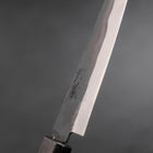 Petty Blue Steel #1 Stainless Clad Kurouchi Black Dark Blue Urushi Handle 150mm (5.9”)-[Musashi]-[Japanese-Kitchen-Knives]