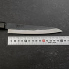 Petty Blue Steel #1 Stainless Clad Kurouchi Black Dark Blue Urushi Handle 150mm (5.9”)-[Musashi]-[Japanese-Kitchen-Knives]