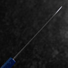 Petty Blue Steel #1 Stainless Clad Kurouchi Blue Urushi Handle 150mm (5.9”)-[Musashi]-[Japanese-Kitchen-Knives]