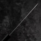 Petty Blue Steel #1 Stainless Clad Kurouchi Buffalo Ebony Handle 150mm (5.9”)-[Musashi]-[Japanese-Kitchen-Knives]