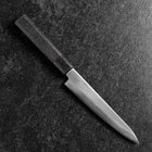 Petty Blue Steel #1 Stainless Clad Polished Black Urushi Handle 150mm (5.9”)-[Musashi]-[Japanese-Kitchen-Knives]