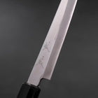 Petty Blue Steel #1 Stainless Clad Polished Buffalo Magnolia Handle 150mm (5.9”)-[Musashi]-[Japanese-Kitchen-Knives]