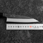 Petty Blue Steel #2 Kurouchi Buffalo Walnut Handle 135mm (5.3”)-[Musashi]-[Japanese-Kitchen-Knives]