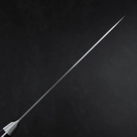 Petty Blue Steel #2 Kurouchi Dark Blue Urushi Handle 150mm (5.9”)-[Musashi]-[Japanese-Kitchen-Knives]