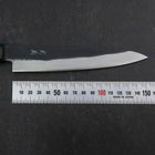Petty Blue Steel #2 Kurouchi Dark Blue Urushi Handle 150mm (5.9”)-[Musashi]-[Japanese-Kitchen-Knives]