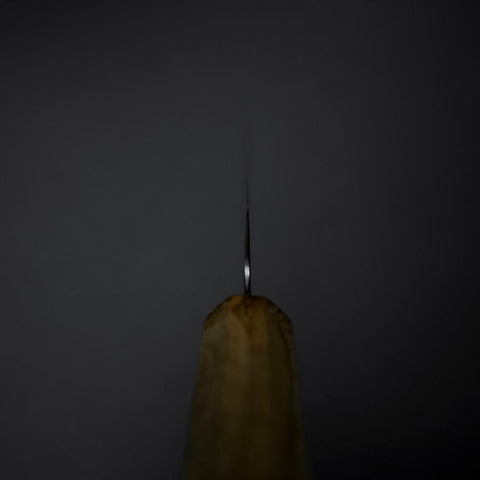 Petty Blue Steel #2 Polished Olive Handle 150mm (5.9”)-[Musashi]-[Japanese-Kitchen-Knives]