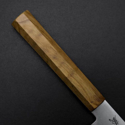 Petty Blue Steel #2 Polished Olive Handle 150mm (5.9”)-[Musashi]-[Japanese-Kitchen-Knives]