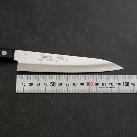 Petty Blue Steel #2 Polished Western Black Handle 150mm (5.9”)-[Musashi]-[Japanese-Kitchen-Knives]