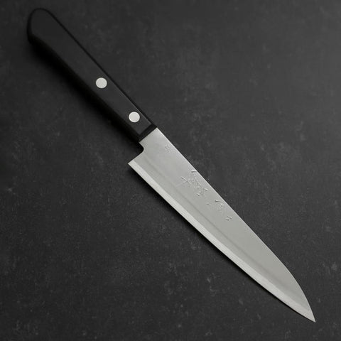Petty Blue Steel #2 Polished Western Black Handle 150mm (5.9”)-[Musashi]-[Japanese-Kitchen-Knives]