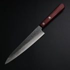 Petty Blue Super Nashiji Red Western Handle 150mm (5.9”)-[Musashi]-[Japanese-Kitchen-Knives]