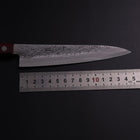 Petty Blue Super Nashiji Red Western Handle 150mm (5.9”)-[Musashi]-[Japanese-Kitchen-Knives]