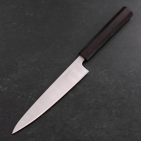 Petty Blue Super Polished Ebony Handle 150mm (5.9”)-[Musashi]-[Japanese-Kitchen-Knives]