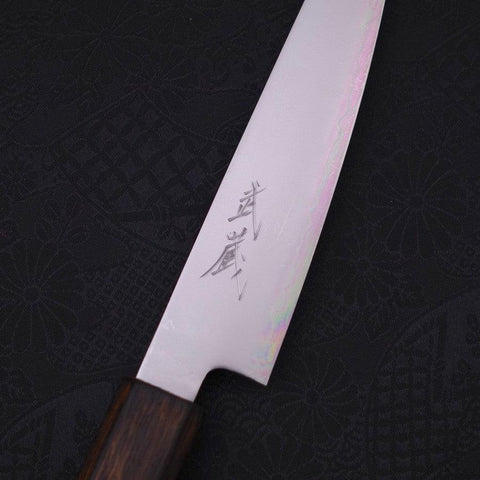 Petty Chromax Polished Sumi Urushi Handle 150mm (5.9”)-[Musashi]-[Japanese-Kitchen-Knives]