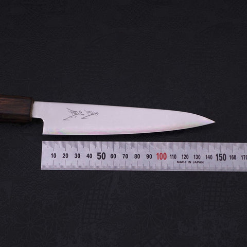 Petty Chromax Polished Sumi Urushi Handle 150mm (5.9”)-[Musashi]-[Japanese-Kitchen-Knives]