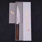 Petty Chromax Polished Sumi Urushi Handle 150mm (5.9”)-[Musashi]-[Japanese-Kitchen-Knives]