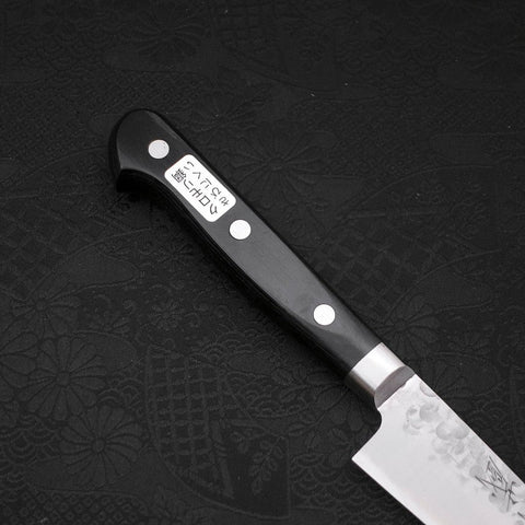 Petty Chromax Tsuchime Western Handle 135mm (5.3”)-[Musashi]-[Japanese-Kitchen-Knives]