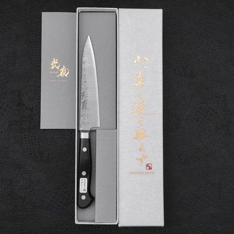 Petty Chromax Tsuchime Western Handle 135mm (5.3”)-[Musashi]-[Japanese-Kitchen-Knives]