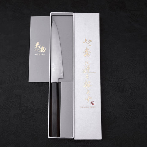 Petty HAP-40 Polished Buffalo Ebony Handle 150mm (5.9”)-[Musashi]-[Japanese-Kitchen-Knives]