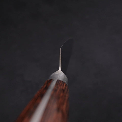 Petty Knife AUS-8 Polished Western Mahogany Handle 120mm (4.7”)-[Musashi]-[Japanese-Kitchen-Knives]