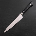 Petty Molybdenum Polished Dimples Western Black Handle 150mm (5.9”)-[Musashi]-[Japanese-Kitchen-Knives]