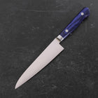 Petty Molybdenum Polished Western Blue Handle 120mm (4.7”)-[Musashi]-[Japanese-Kitchen-Knives]