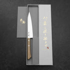 Petty Molybdenum Polished Western Magnolia Handle 135mm (5.3”)-[Musashi]-[Japanese-Kitchen-Knives]