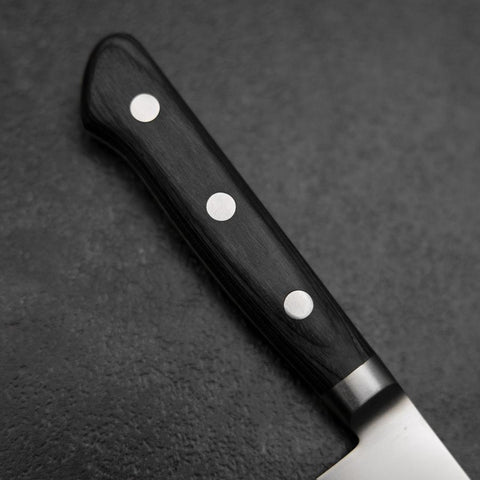Petty Molybdenum Polished Western Purple Handle 150mm (5.9”)-[Musashi]-[Japanese-Kitchen-Knives]