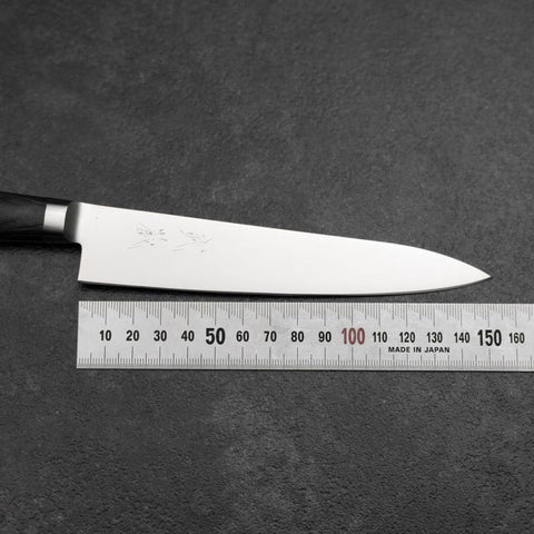 Petty Molybdenum Polished Western Purple Handle 150mm (5.9”)-[Musashi]-[Japanese-Kitchen-Knives]