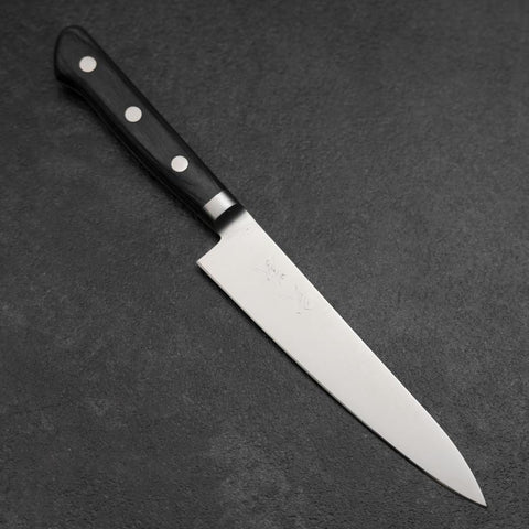 Petty Molybdenum Polished Western Purple Handle 150mm (5.9”)-[Musashi]-[Japanese-Kitchen-Knives]