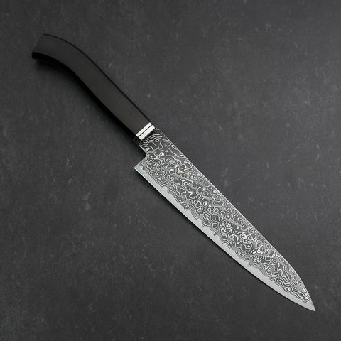 Petty SG-2 Black Damascus Western Ebony Handle 155mm (6.1”)-[Musashi]-[Japanese-Kitchen-Knives]