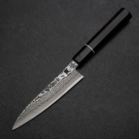 Petty SG-2 Damascus Ebony Handle 135mm (5.3”)-[Musashi]-[Japanese-Kitchen-Knives]