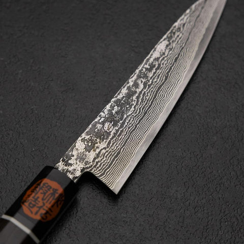 Petty SG-2 Damascus Ebony Handle 135mm (5.3”)-[Musashi]-[Japanese-Kitchen-Knives]