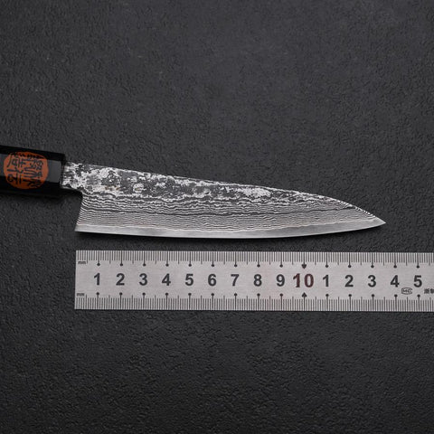 Petty SG-2 Damascus Ebony Handle 135mm (5.3”)-[Musashi]-[Japanese-Kitchen-Knives]